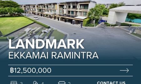 ขายทาวน์เฮาส์ - ขาย ทาวน์โฮมหรู เลียบด่วนรามอินทรา Landmark Ekkkamai Ramintra 3 นอน 2 จอด มี skyhall penthouse โปร่งโล่งทะลุ 3 ชั้น เหมาะ ทำ home office