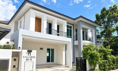 ขายบ้าน - ขายบ้านเดี่ยวสองชั้น หมู่บ้านวิลลาเรส #Villares ขนาด 83.5 ตร.วา เอกชัย-บางบอน ต.โคกขาม อ.เมือง จ.สมุทรสาคร